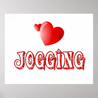 Poster Coeurs de jogging