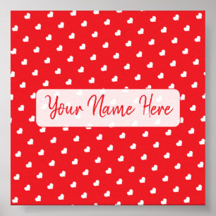 Poster Cœurs Joyuse Saint-Valentin Moderne Amour Motif