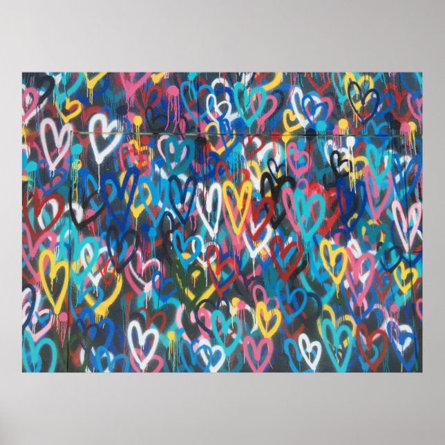 POSTER COEURS PEINTES (Devant)