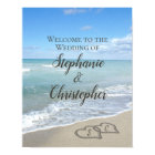 Coeurs pittoresques dans le Sand Beach Mariage Bie