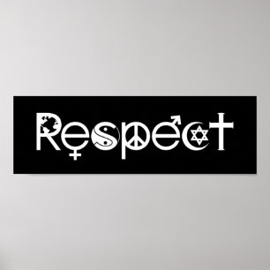 Poster Coexister dans le Respect - Paix Gentillesse & Tol