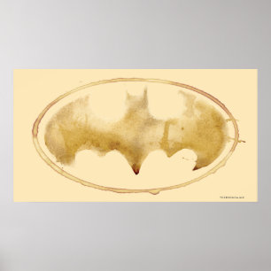 Poster Coffee Bat Symbol