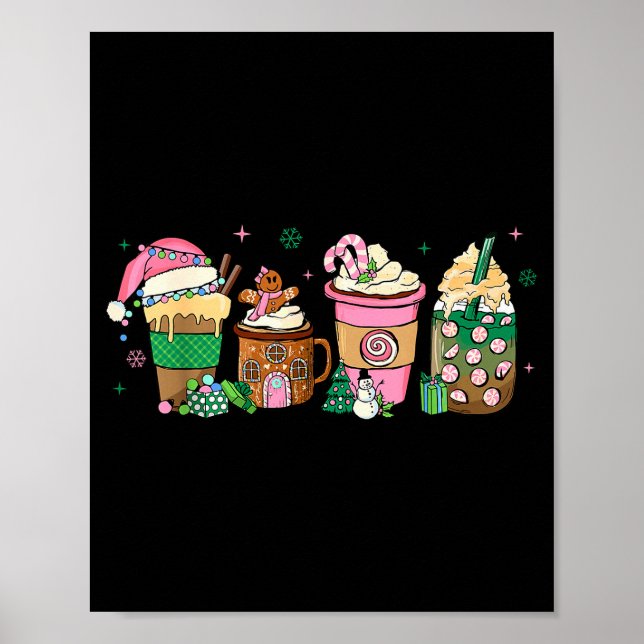 Poster Coffee Christmas Gingerbread Nk Women Latte Cozy W (Devant)