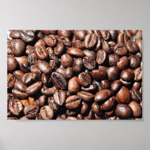 POSTER COFFEE DE BROWN BEAN PHOTOGRAPHE DES FOODS