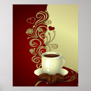 Poster Coffee lover moderne