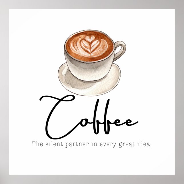Poster Coffee: The silent Partner (Devant)