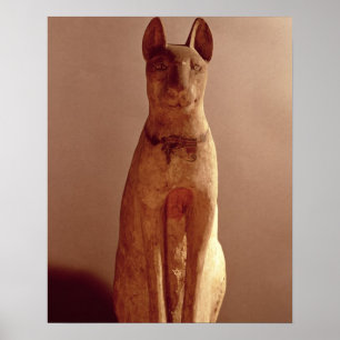 Poster Coffin of a cat protected by the goddess Bastet (p