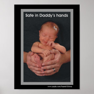 Poster Coffre-fort dans les mains de papa
