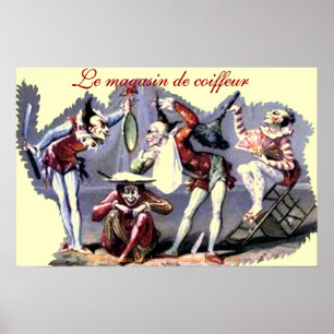 Poster "coiffeu~La comédie de rasager de Le magasin de "