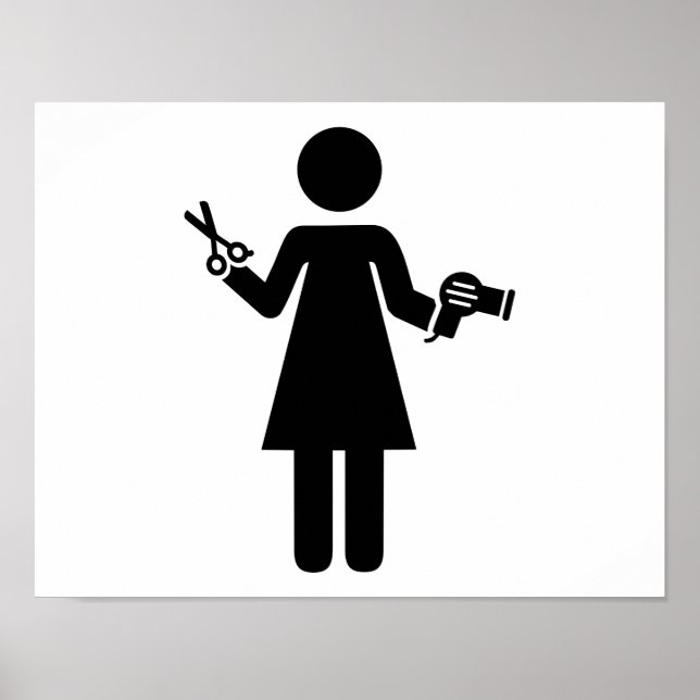 Poster Coiffeuse (Devant)