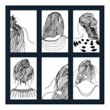 Coiffeuse fille mignonne