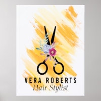 Coiffeuse Styliste Gold ciseau & Beauté Salon flor