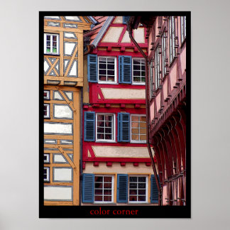 Poster coin couleur