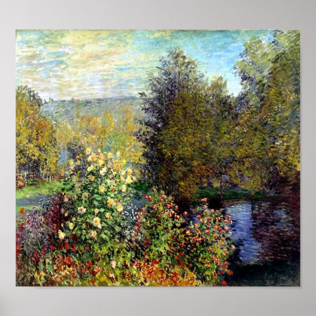 Poster Coin du jardin par Monet Imprimer (Devant)