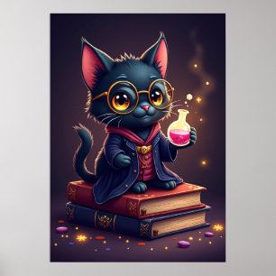 Poster Coin Magique de Salon de Lecture Dark Academia Boo