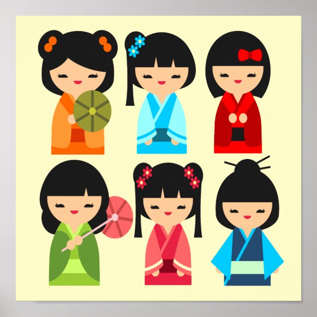 Poster Cokeshi doll (Devant)