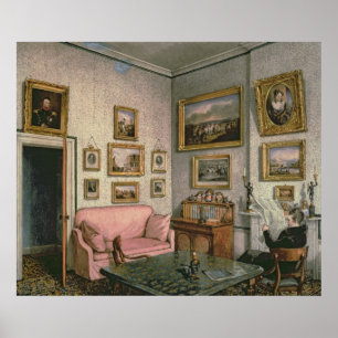 Poster Col. Norcliffe's study at Langton Hall, c.1837