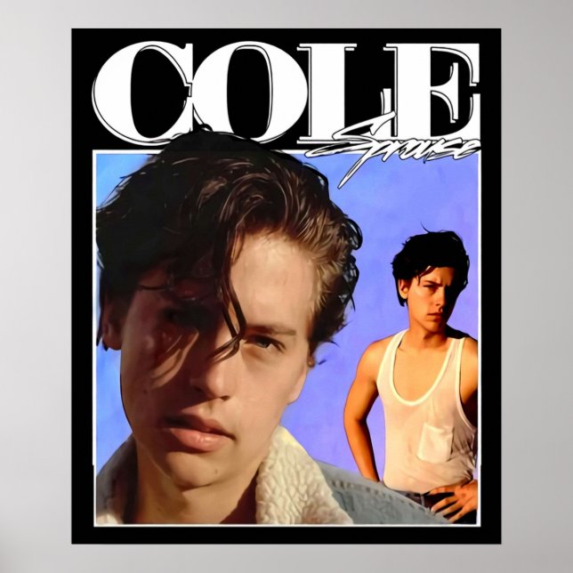 Poster Cole Sprouse 90_sVintage (Devant)
