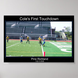 Poster Cole's First TD