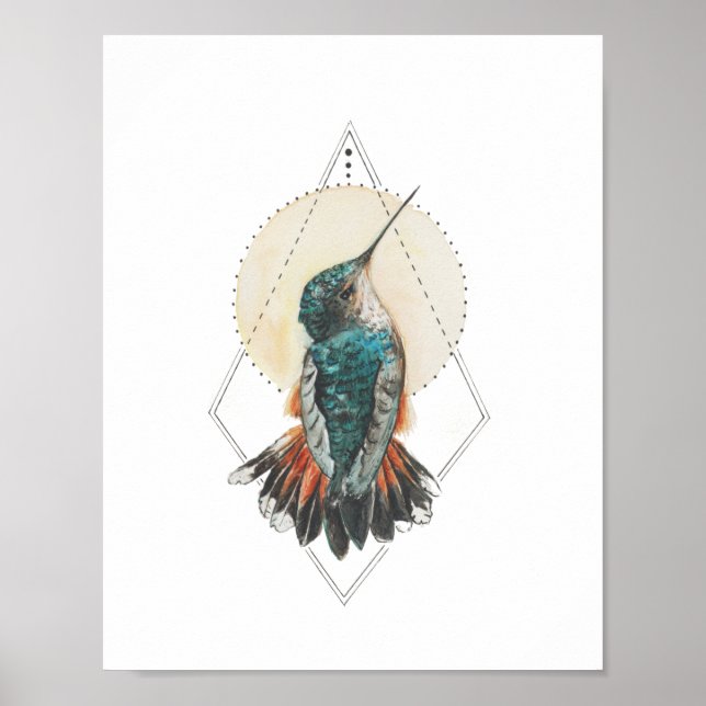 Poster Colibri (Devant)
