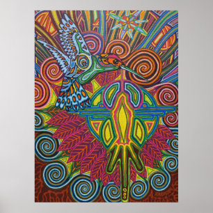 Poster colibri - 2010 en poster/toile