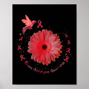Poster Colibri Bourgogne Tournesol Anévrisme Cérébral Pré