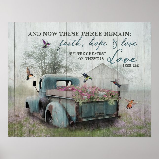 Poster Colibri Et Maintenant Ces Trois Restent (Devant)