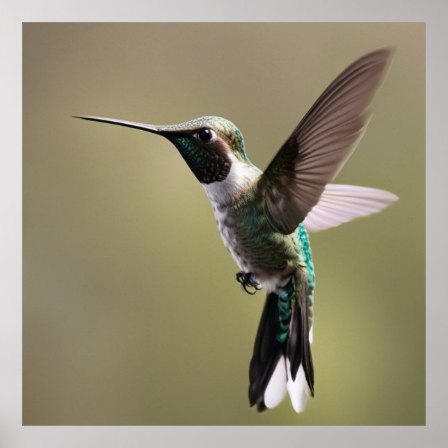Poster Colibri gracieux - Photographie de la nature (Devant)