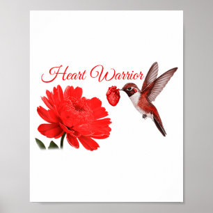 Poster Colibri Guerrier Cardiaque Sensibilisation aux mal
