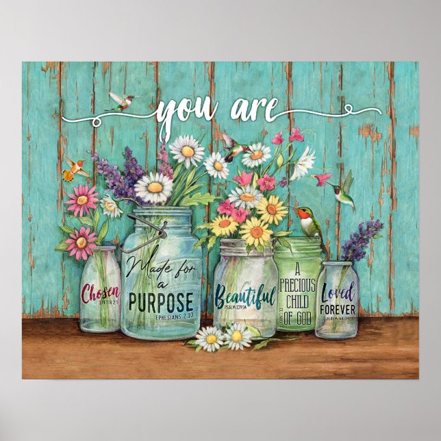 Poster Colibri Vous Êtes De Beaux Cadeaux De Ménage (Devant)