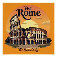 Colisée Rome Conception Vintage