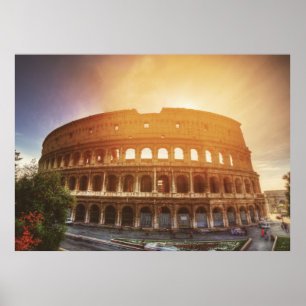 Poster Colisée, Rome, Italie