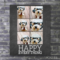 Collage 6 photos sur Chalkboard Happy Everything