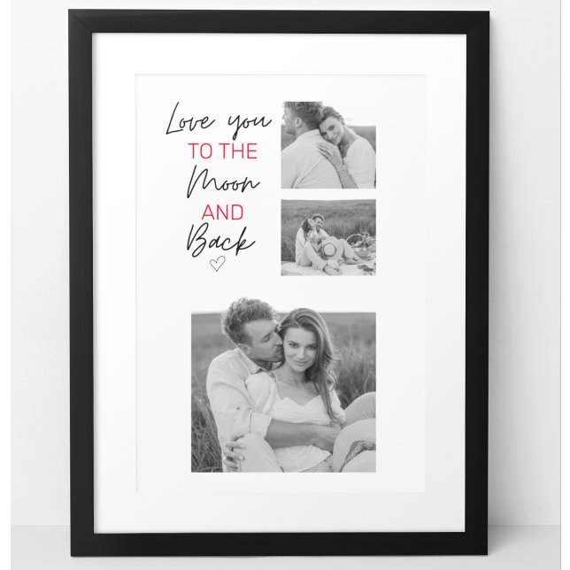 Poster Collage Couple Photo & Citation Romantique À La Lu (Créateur téléchargé)