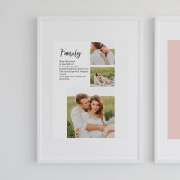 Collage Couple Photo & Romantic Family Cadeau