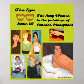 Poster Collage d'art Modigliani