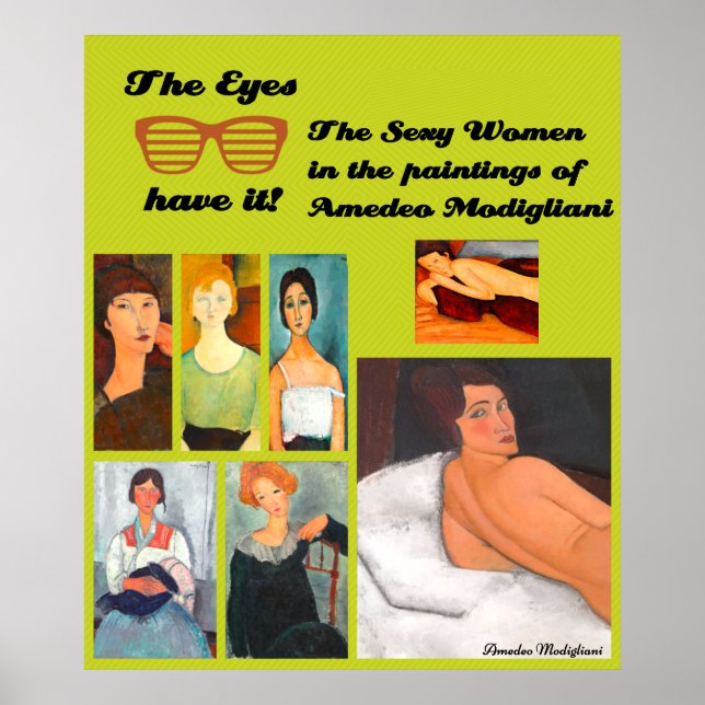 Poster Collage d'art Modigliani (Devant)
