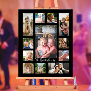 Poster Collage de 12 photos unique minimaliste simple mon