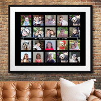 Collage de 20 Modèles photo avec texte personnalis