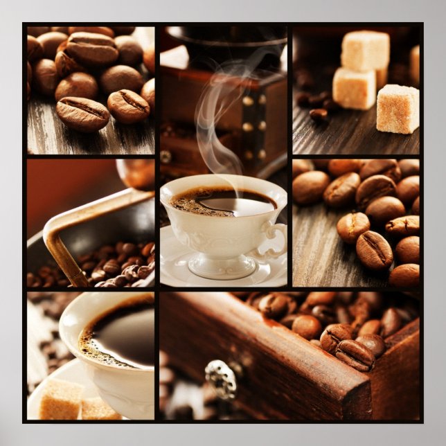 Poster Collage de café (Devant)