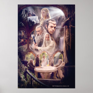 Poster Collage de caractères Rivendell