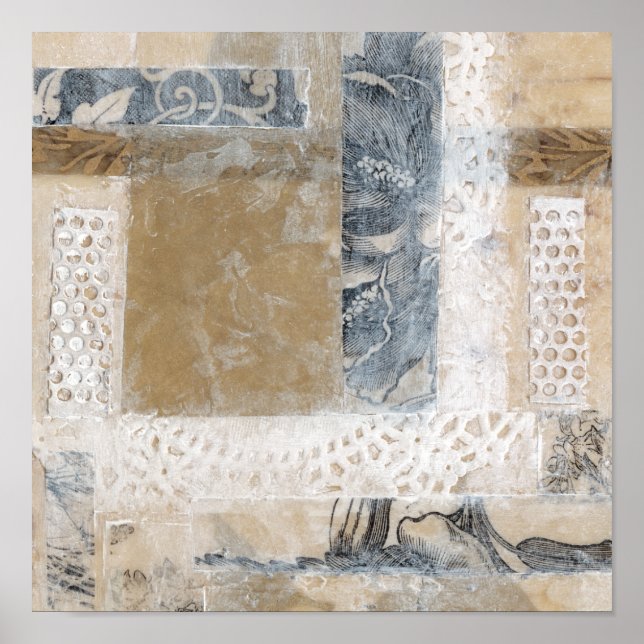 Poster Collage de dentelle II (Devant)