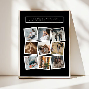 Poster Collage de famille de 9 photos