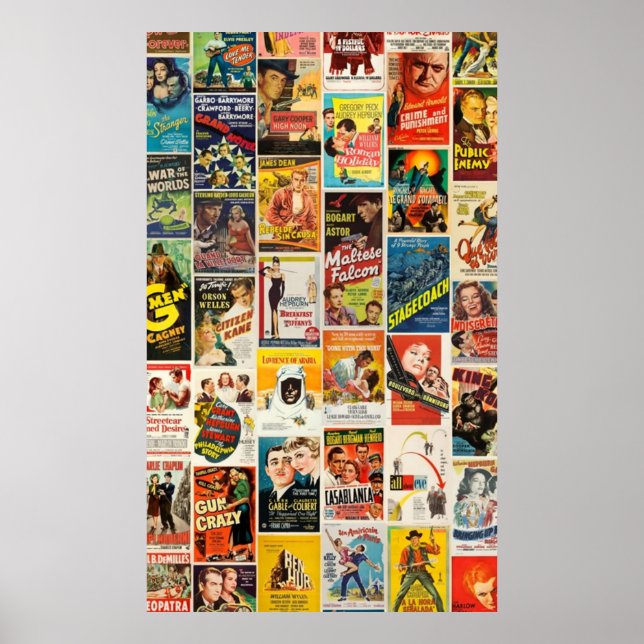 Poster Collage de films classiques (Devant)