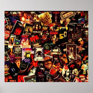 Poster Collage de films d'horreur