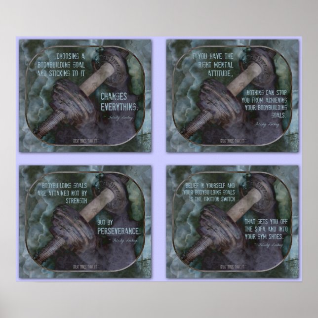 Poster Collage de l'affiche de la musculation 2 (Devant)