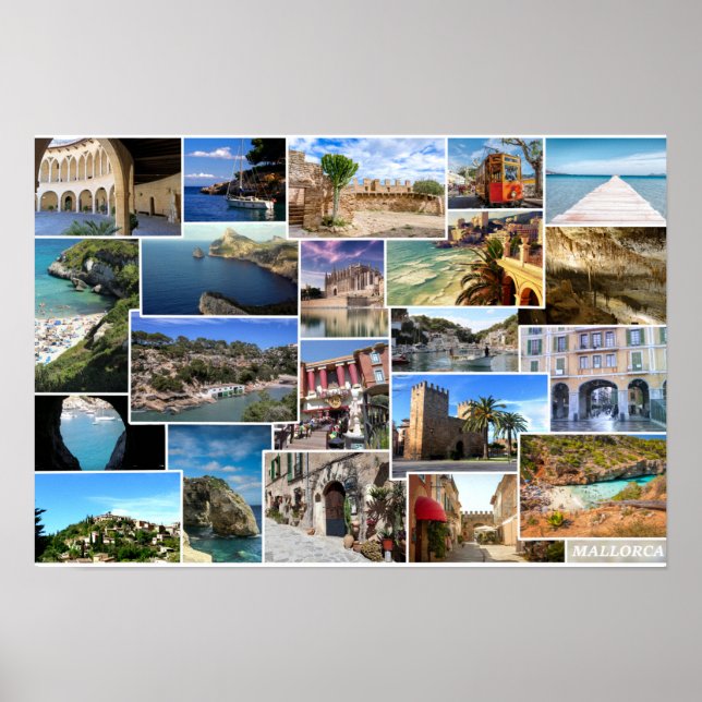 poster collage de Mallorca en Baleares (Front)