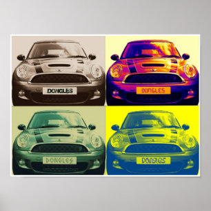 Poster Collage de Mini Cooper (affiche)