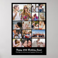 Collage de photos 15 Photos 12x18 16x24 20x30 24x3