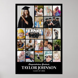 Poster Collage de photos 20 images 12x18 16x24 20x30 24x3